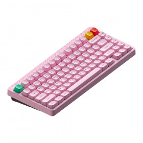 WIRELESS KEYBOARD (คีย์บอร์ดไร้สาย) NUPHY NODE 75 HIGH-PROFILE - RED MAX SWITCH RGB EN/TH LIGHT PINK N75M-P1-TH