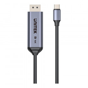 MONITOR CABLE (สายจอมอนิเตอร์) UNITEK 16K USB-C TO DISPLAYPORT BI-DIRECTIONAL CABLE - V1441AGY01