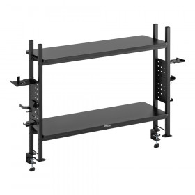 MONITOR STAND (ชั้นวางจอ) ERGONOZ DOUBLE-DECK SHELF - 1037 x 300 x 834 MM BLACK EGN-PANEL04-110-B