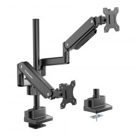 MONITOR ARM (ขาตั้งจอ) HUMANMOTION T860P-2B - BLACK
