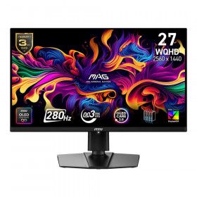 Monitor (จอมอนิเตอร์) MSI MAG 271QP QD-OLED X28 - 26.5 Inch QD-OLED 2K 280Hz AMD FreeSync Premium Pro Nvidia G-Sync Compatible USB-C