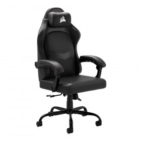 GAMING CHAIR (เก้าอี้เกมมิ่ง) CORSAIR TC80 - FABRIC & LEATHERETTE BLACK CF-9010075-WW