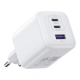 CHARGER (ที่ชาร์จ) UGREEN X527 ZAPIX - 45W 2 x USB-C 1 x USB-A GaN WHITE 85718