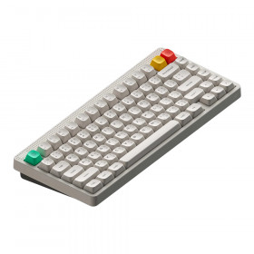 WIRELESS KEYBOARD (คีย์บอร์ดไร้สาย) NUPHY NODE 75 HIGH-PROFILE - BLUSH MAX SWITCH RGB EN/TH LUNAR WHITE N75M-W4-TH