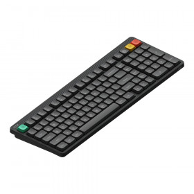WIRELESS KEYBOARD (คีย์บอร์ดไร้สาย) NUPHY NODE 100 LOW-PROFILE - BLUSH NANO SWITCH RGB EN/TH INK GRAY N100N-G4-TH