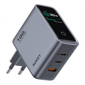 CHARGER (ที่ชาร์จ) AUKEY PA-B15 AIVYO SWIFT - 100W GaN 2 x USB-C 1 x USB-A
