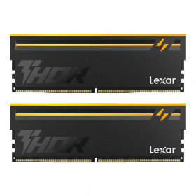 32GB (16GBx2) DDR5 6000MHz RAM (หน่วยความจำ) LEXAR THOR RGB 2ND GEN DDR5 - AMD EXPO INTEL XMP CL38 BLACK LD5U16G60C38BV-RGD