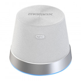 BLUETOOTH SPEAKER (ลำโพงบลูทูธ) MOMAX 1-VIBE MOOD - MAGNETIC WIRELESS SPEAKER SILVER