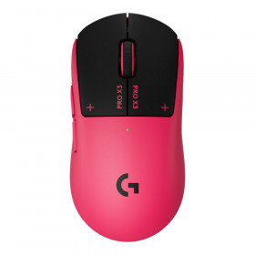 WIRELESS MOUSE (เมาส์ไร้สาย) LOGITECH G PRO X3 SUPERSTRIKE - MAGENTA ECLIPSE