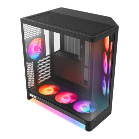 CASE (เคส) NZXT H6 RGB+ - ATX BLACK CC-H62FB-P1