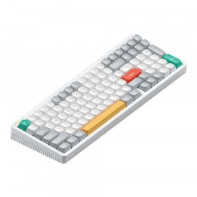 WIRELESS KEYBOARD (คีย์บอร์ดไร้สาย) NUPHY HALO 96 V2 HIGH-PROFILE - BLUSH MAX SWITCH RGB EN/TH IONIC WHITE H96V2M-W4-TH