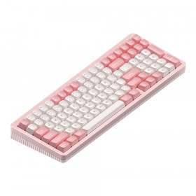 WIRELESS KEYBOARD (คีย์บอร์ดไร้สาย) NUPHY HALO 96 V2 HIGH-PROFILE - BLUSH MAX SWITCH RGB EN/TH SAKURA FIZZ H96V2M-P4-TH