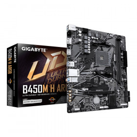 MAINBOARD (เมนบอร์ด) GIGABYTE B450M H ARGB - AMD SOCKET AM4 DDR4 MICRO-ATX