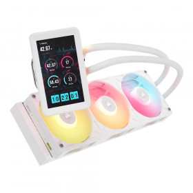 CPU LIQUID COOLER (ระบบระบายความร้อนด้วยน้ำ) CORSAIR ICUE LINK TITAN II 360 RX LCD - WHITE