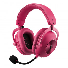 WIRELESS HEADSET (หูฟังไร้สาย) LOGITECH G PRO X3 LIGHTSPEED - 3.5 MM USB-A BLUETOOTH MAGENTA