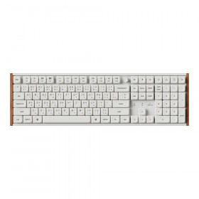 WIRELESS KEYBOARD (คีย์บอร์ดไร้สาย) KEYCHRON K5 ULTRA 8K - MILK POM RED SWITCH RGB EN/TH WHITE K5U-P1-TH