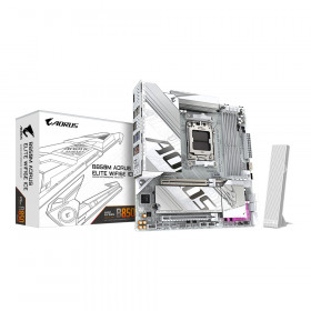 MAINBOARD (เมนบอร์ด) GIGABYTE B850M AORUS ELITE WIFI6E ICE (REV. 1.1) - AMD SOCKET AM5 DDR5 MICRO-ATX