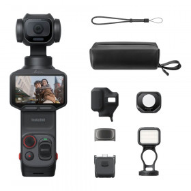 ACTION CAMERA (กล้องแอคชั่น) INSTA360 LUNA PRO - FILL LIGHT BUNDLE COSMIC BLACK