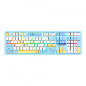 KEYBOARD (คีย์บอร์ด) SIGNO KB-734 NARZISS - RUBBER DOME SWITCH RGB EN/TH BLUE