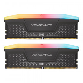 64GB (32GBx2) 6000MHz RAM (หน่วยความจำ) CORSAIR VENGEANCE RGB RS DDR5 - AMD EXPO INTEL XMP CL40 GREY CMG64GX5M2D6000Z40