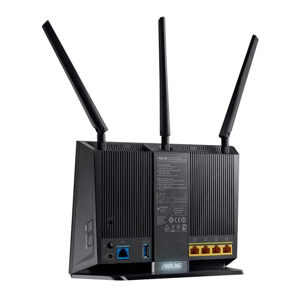 Amd Modem MODEM (โมเด็ม) ASUS ADSL/VDSL DSL-AC68U DUAL BAND AC1900 GIGABIT PORT