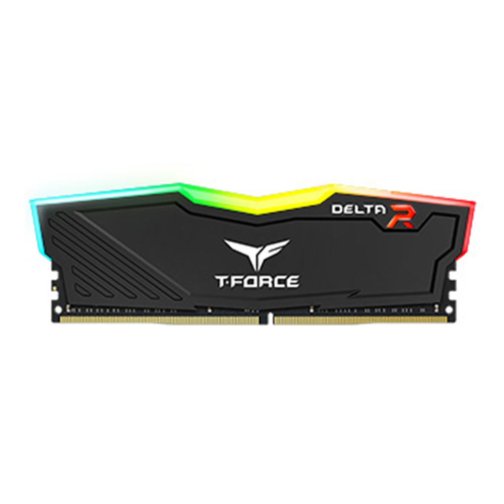 8GB ( 8GBx1 ) DDR4/2400 RAM PC (แรมพีซี) TEAM T-FORCE DELTA RGB BLACK
