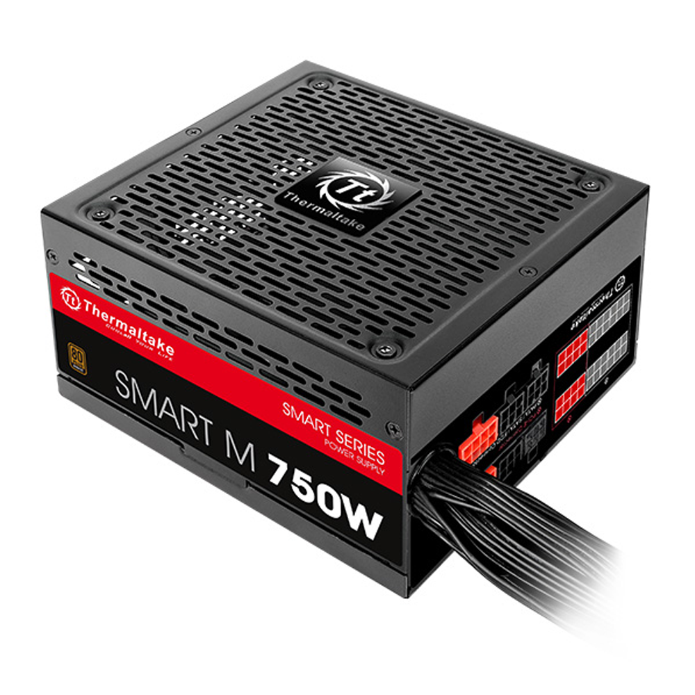 POWER SUPPLY (อุปกรณ์จ่ายไฟ) THERMALTAKE 750W SMART MODULAR (80+ BRONZE)