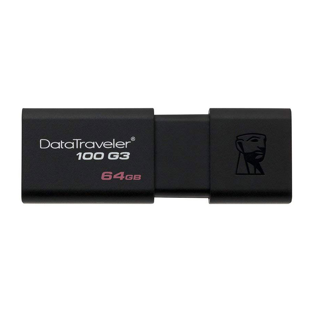 Chiavetta USB Kingston DataTraveler DT100G3 – 8/16/32/64/128 GB – USB 3.2 – Nera