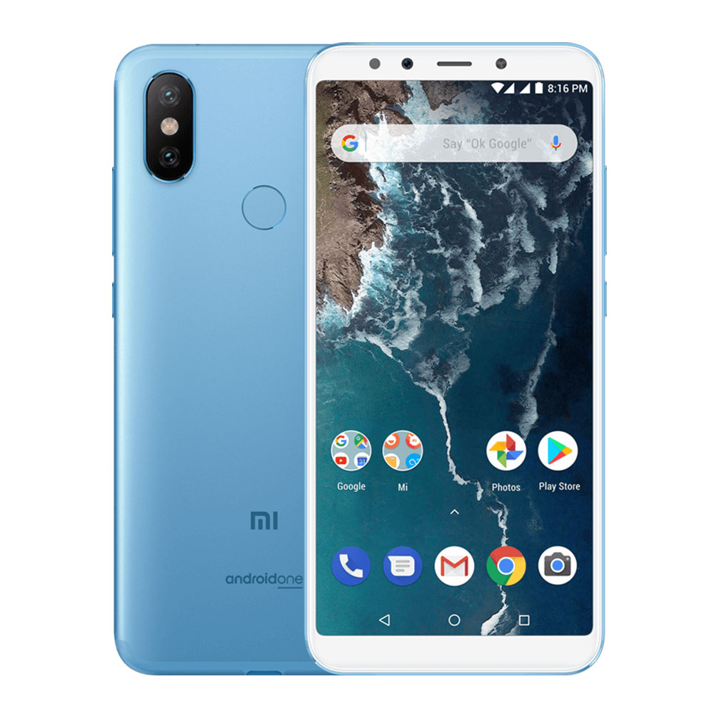 Xiaomi Mi A2 128GB 本体 ブルー Xiaomi Mi A2 128GB/6GB ブルー SIMフリー スマホ・タブレット