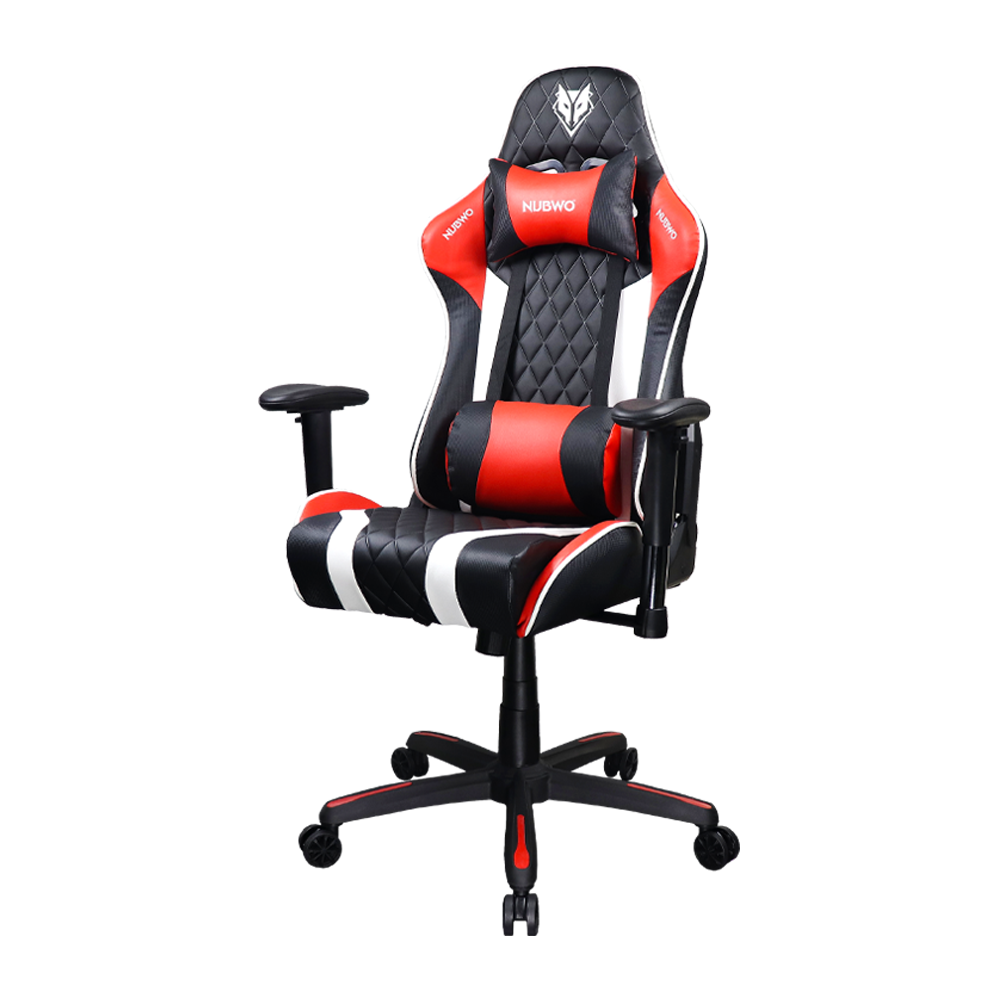 GAMING CHAIR (เก้าอี้เกมมิ่ง) NUBWO GAMING CH-019 (NBCH019) BLACK/WHITE/RED