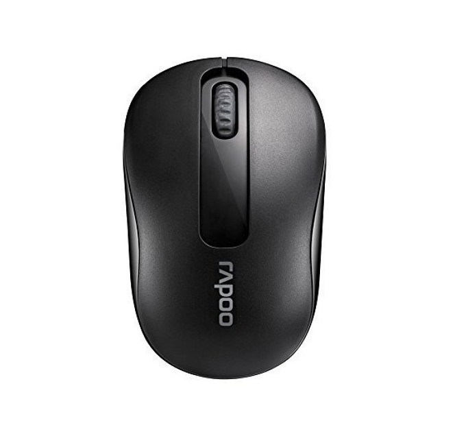 MOUSE (เมาส์ไร้สาย) RAPOO M10PLUS WIRELESS OPTICAL MOUSE (BLACK)