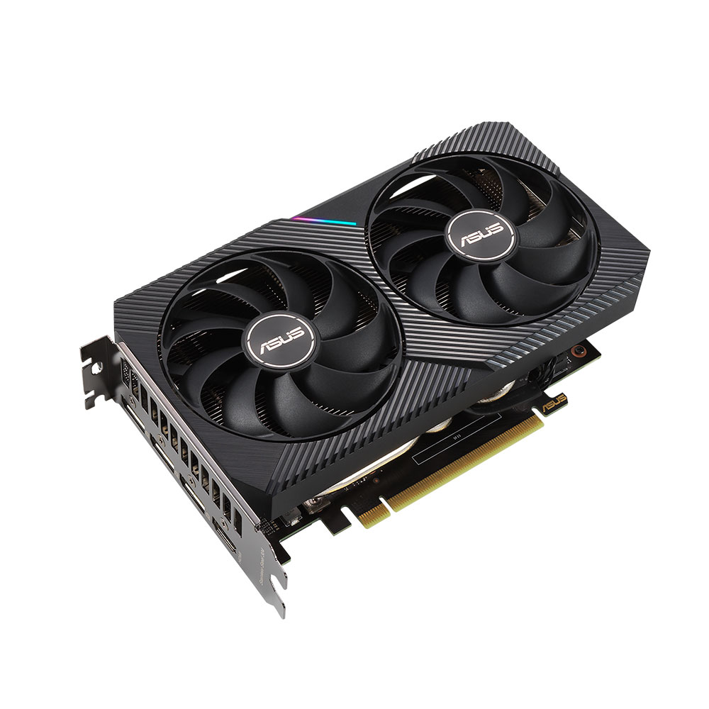 VGA (การ์ดแสดงผล) ASUS DUAL RTX3060TI O8G MINI V2 - 8GB GDDR6 (LHR)