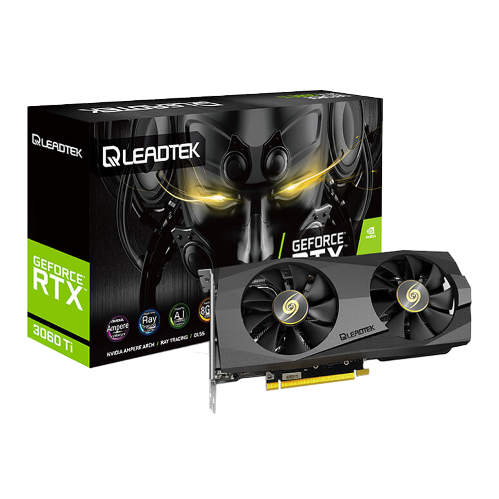 VGA (การ์ดแสดงผล) LEADTEK NVIDIA RTX3060TI HURRICANE 8GB GDDR6 (LHR)