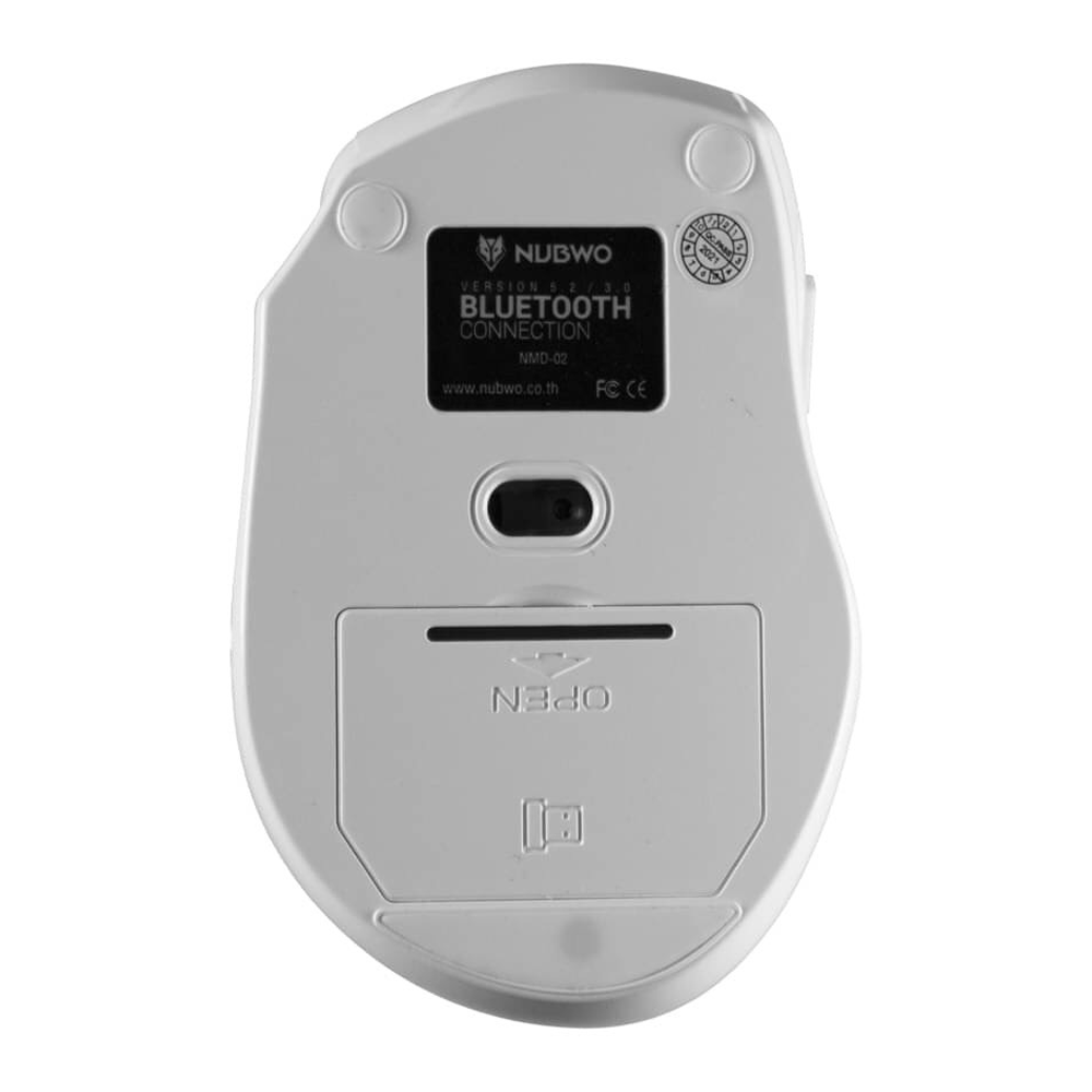 BLUETOOTH MOUSE (เมาส์บลูทูธ) NUBWO NMD-02 (WHITE)