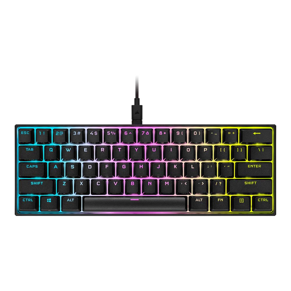 KEYBOARD (คีย์บอร์ด) CORSAIR K65 RGB MINI (CHERRY MX RGB RED) (RGB LED ...