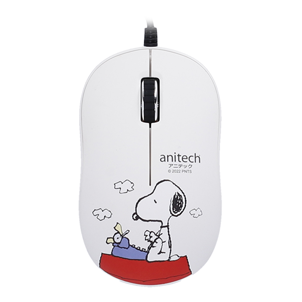 MOUSE (เมาส์) ANITECH [SNOOPY] USB A548 WHITE