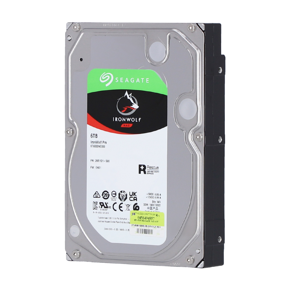 6 TB 3.5 INCH HDD (ฮาร์ดดิสก์ 3.5 นิ้ว) SEAGATE IRONWOLF PRO