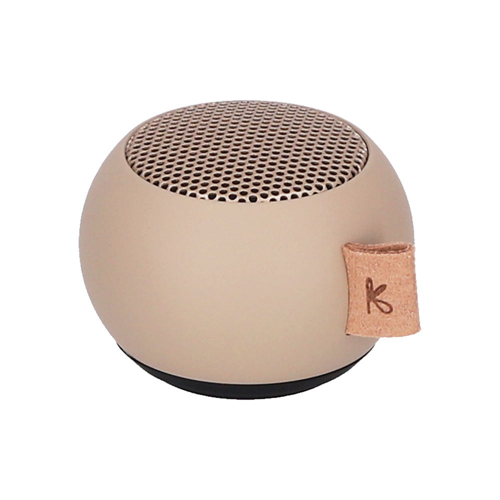Pouf 47x42 cm in tessuto effetto maglia giallo ocra - Ticus