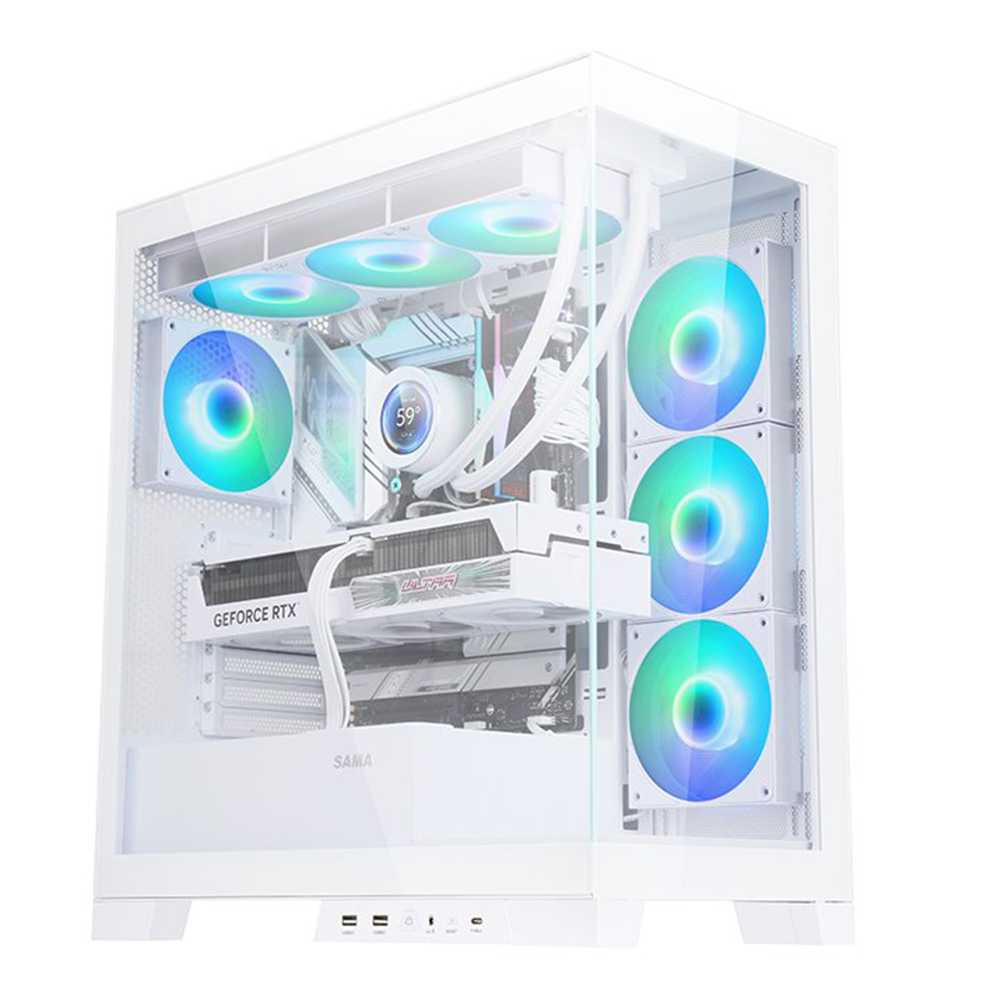 CASE (เคส) SAMA 4503 (WHITE) (ATX) (4503 W)