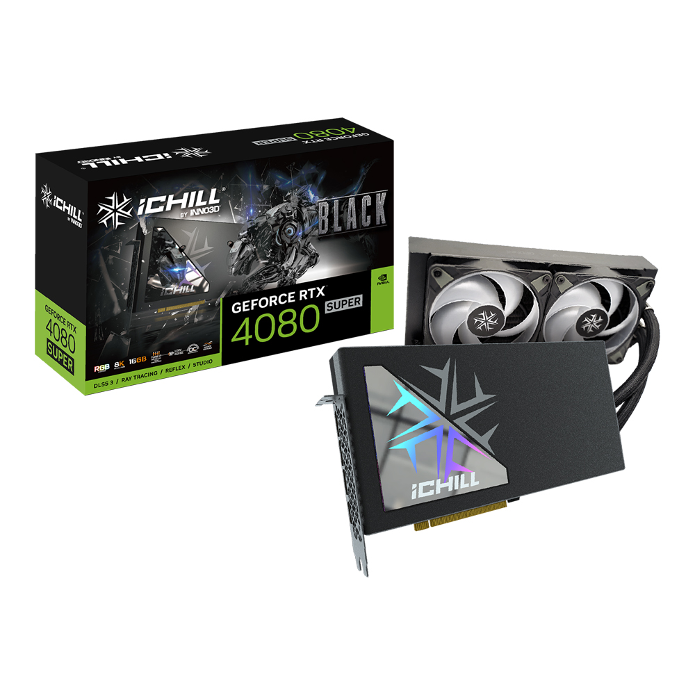 VGA (การ์ดแสดงผล) INNO3D GEFORCE RTX 4080 SUPER ICHILL BLACK