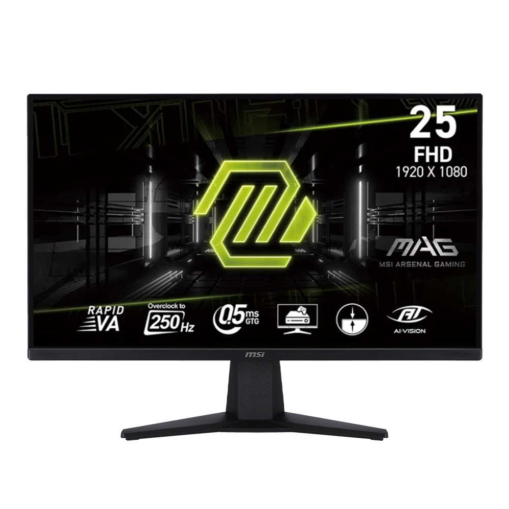 MONITOR (จอมอนิเตอร์) MSI MAG 255XFV - 24.5 INCH RAPID VA FHD