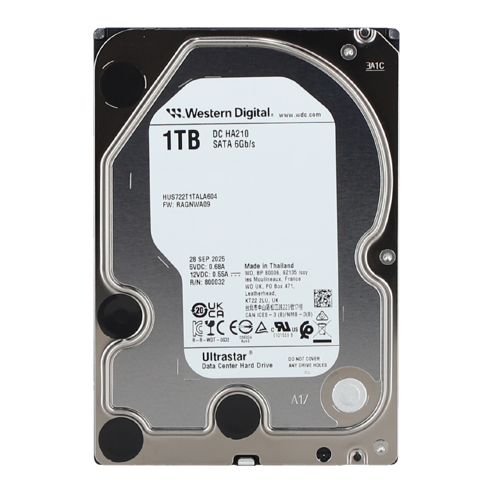 1 TB 3.5 INCH HDD (ฮาร์ดดิสก์ 3.5 นิ้ว) WD ULTRASTAR DC HA210