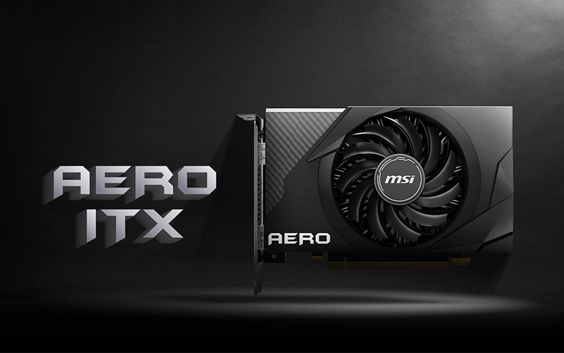 VGA (การ์ดแสดงผล) MSI RADEON RX 6400 AERO ITX 4G - 4GB GDDR6