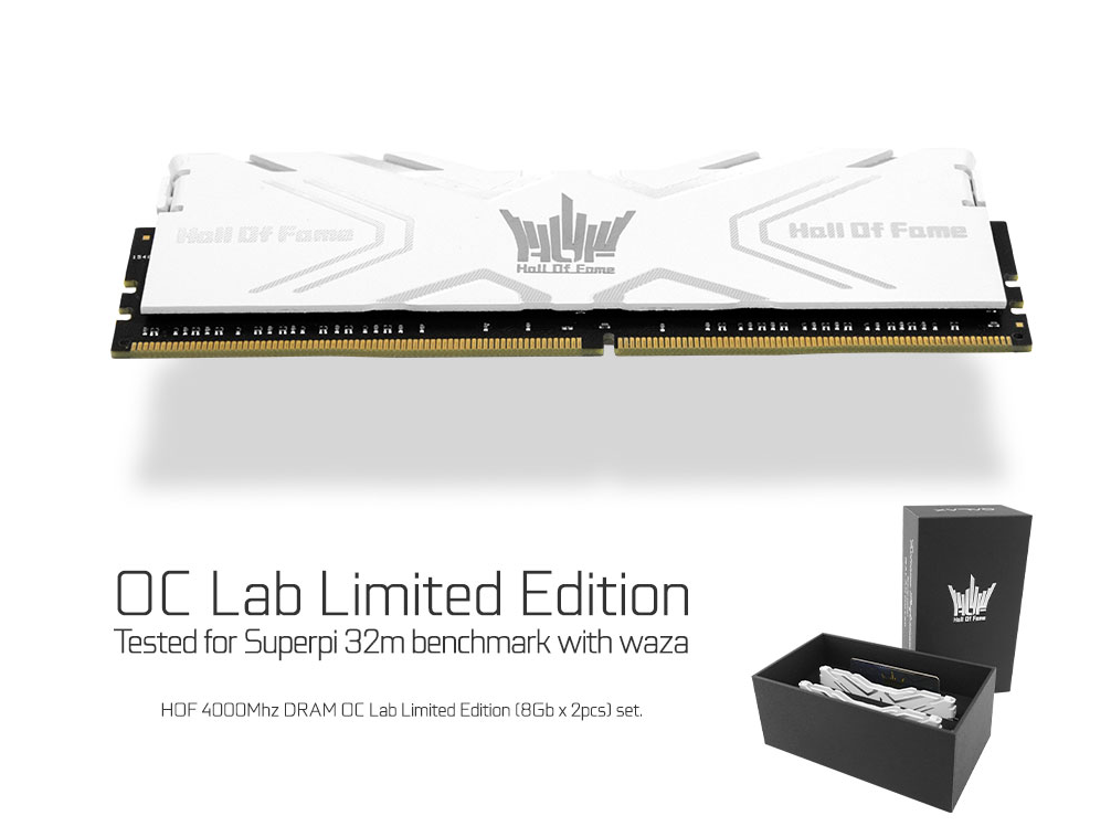 16GB ( 8GBx2 ) DDR4/4000 RAM PC (แรมพีซี) GALAX HOF EXTREME