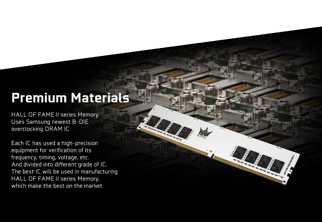 16GB (8GBx2) DDR4/3600 RAM PC (แรมพีซี) GALAX HALL OF FAME II (CL17)